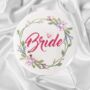 Bride And Team Bride Badges – Floral Hen Party Or Wedding Accessories, thumbnail 2 of 4