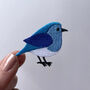 Blue Bird Iron On Patch, thumbnail 1 of 3