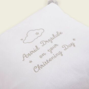 Personalised On Your Christening Day Cushion, 2 of 4