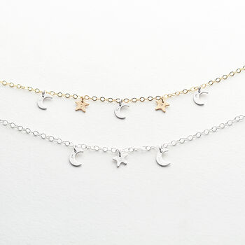Moon And Stars Family Initials Bracelet, 5 of 7