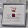 July Birthstone Crystal Gemstone Briolette Silk Cord Necklace, thumbnail 2 of 4