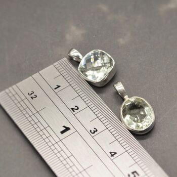 Green Amethyst Silver Necklace: February Birthstone, 8 of 12
