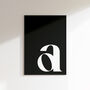 Bold Initial Letter Print, A Z Lowercase Alphabet, thumbnail 1 of 7