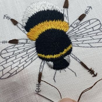Bumble Bee Embroidery Kit, 5 of 10