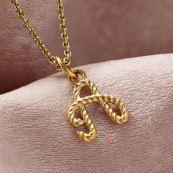 Petite Rope Initial Necklace, 6 of 8