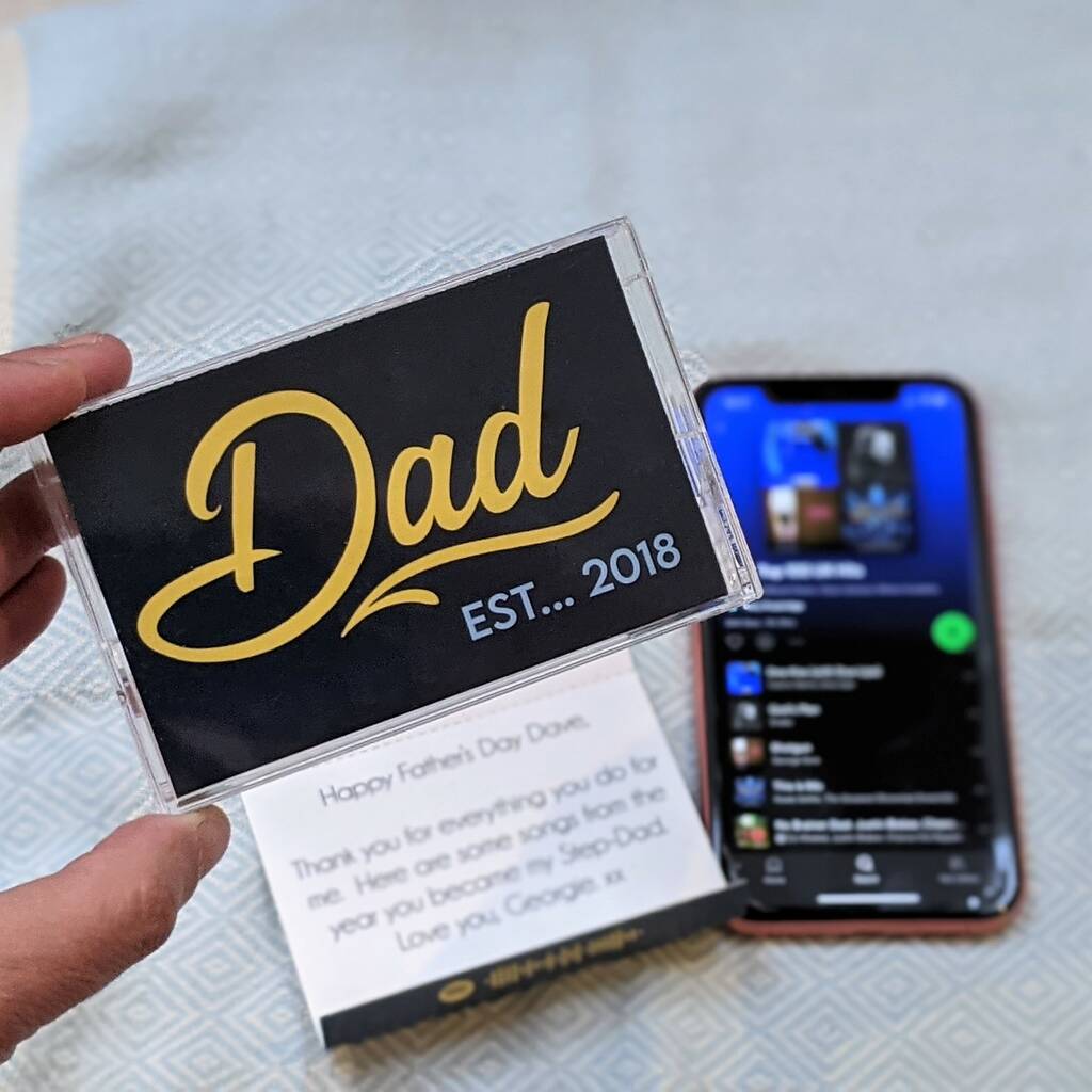 Personalised Dad Mix Tape Spotify Playlist By MixPixie ...