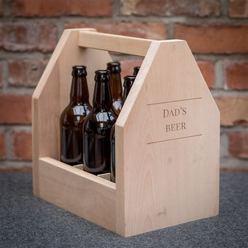 Six Bottle Personalised Beer Caddy, 5 of 6