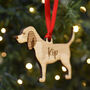 Beagle Personalised Dog Wooden Christmas Decoration, thumbnail 3 of 7
