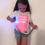 Childrens Interactive Peach Glow T Shirt In White, thumbnail 3 of 7