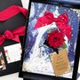 Fairytale Personalised Velvet Rose Christmas Boxed Card, thumbnail 2 of 10