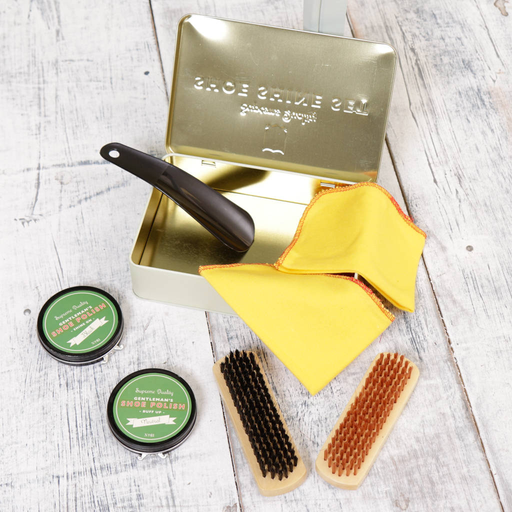 shoe polish storage box