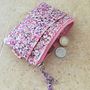 Pocket Purse In Pink Ditzy Print, thumbnail 2 of 4