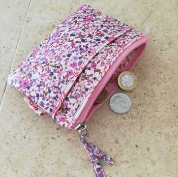 Pocket Purse In Pink Ditzy Print, 2 of 4