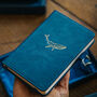 Blue Whale A6 Lined Journal With Strap, Bookmark And Pen Holder, thumbnail 1 of 7