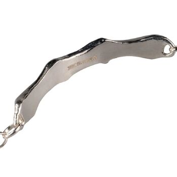 Mihi Sterling Silver Molten Bracelet, 7 of 10
