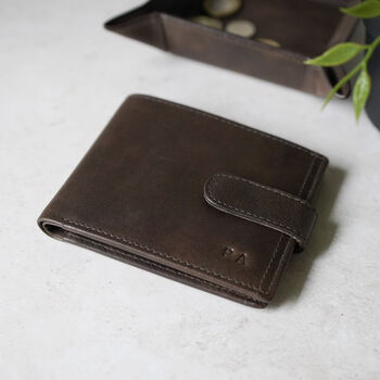 Vintage Personalised Bifold Leather Wallet, 12 of 12