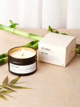 Bamboo Forest Candle | Bamboo + White Lotus + Cedarwood, 2 of 3