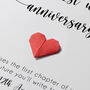 Personalised 1st Paper Wedding Anniversary Card For Couple, thumbnail 3 of 6