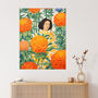 Marvellous Marigolds Orange Flowers Wall Art Print, thumbnail 1 of 6