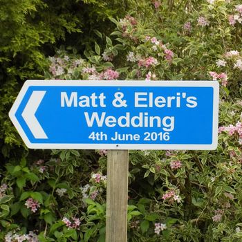 Personalised Wedding Sign, 11 of 12