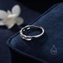Sterling Silver Delicate Curb Chain Ring, thumbnail 4 of 9