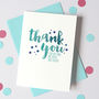 Personalised Thank You For Helping Me Grow Teacher Card, thumbnail 1 of 3
