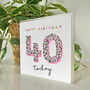 Leopard Love 40th Birthday Card, thumbnail 2 of 3