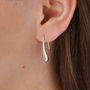 Sterling Silver Liquid Drop Earrings, thumbnail 1 of 4