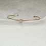 Dainty Solitaire Bangle, thumbnail 2 of 7