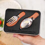 Personalised Adventure Camping Cutlery Tin Set, thumbnail 4 of 4