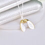 Personalised Silver And Gold Sycamore Leaf Necklace, thumbnail 4 of 10