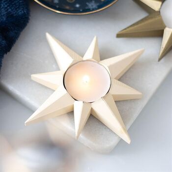 Navy Star Tealight Candle Holder, 4 of 4
