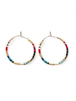 Hooples Shanty Beaded Hoop With Gift Pouch, 2 of 4