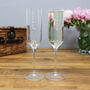 Personalised Script Name Champagne Flute Set Of Two, thumbnail 3 of 10