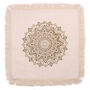 Lotus Mandala Cushion Cover 60x60cm Bronze, thumbnail 1 of 4