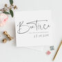 Modern Personalised Will You Be My Bridesmaid Card, thumbnail 1 of 3