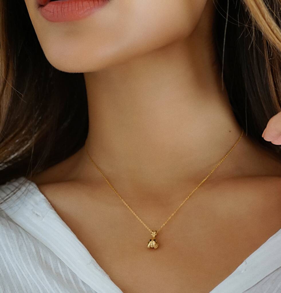Lady Bird 18k Gold Plated Necklace By 