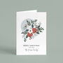 Personalised Floral Bouquet Christmas Card Pack, thumbnail 2 of 4