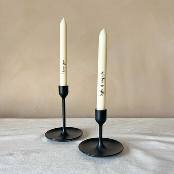 Personalised Love Letter Hand Painted Candle Sticks, 3 of 10