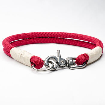 Handmade Double Strand Rope Dog Collar, 2 of 7