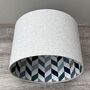 Phoenix Blue Deluxe Geometric Patterned Lampshades, thumbnail 5 of 10