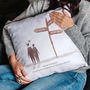 Personalised Couples Destination Signpost Cushion, thumbnail 5 of 6