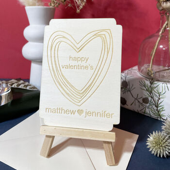 Personalised Wooden Valentines Keepsake Plaque, 2 of 12