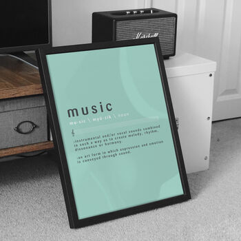 Music Definition Print | Music Studio Poster, 10 of 11