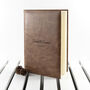 Personalised Natural Tan Leather Notebook, thumbnail 8 of 12