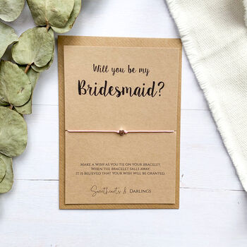Will You Be My Bridesmaid Wish Bracelet, 2 of 6