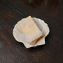 Scallop Shell Soap Dish In Peach, thumbnail 1 of 4