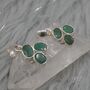Emerald Pendant: Sterling Silver, May Birthstone, thumbnail 5 of 8
