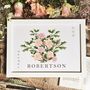 Birth Flower Couple's Wedding Or Anniversary Print, thumbnail 3 of 5