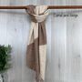 Soft Knit Two Tone Wool Blend Scarf, thumbnail 3 of 7